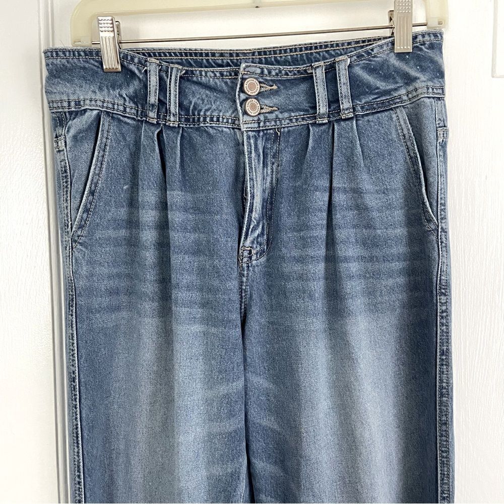 ‎Kancan High Waist Relaxed Mom Baggy Jeans Distressed Straight Leg - Picture 8 of 13